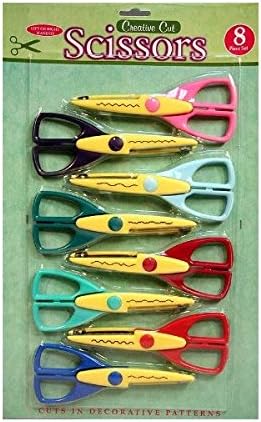 8 Paper Edger Scissors Cut Decorative Patterns in Paper & Cardstock! Great for Teachers, Crafts, Scrapbooking & More!