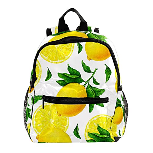 Sac à dos enfants 30,5 cm imprimé fruit citron jaune pour l'école maternelle