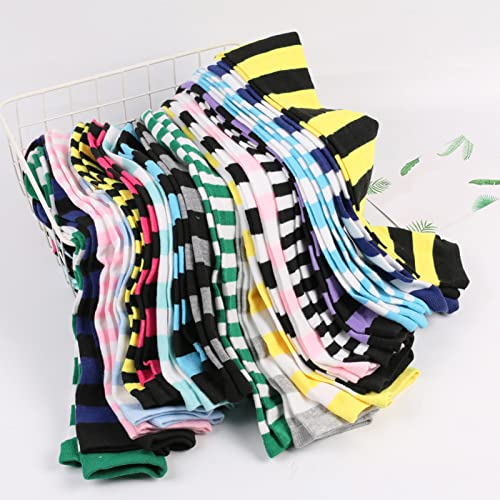 ASFGIMUJ Striped Thigh High Socks Women Christmas Over The Knee Stockings - image 2