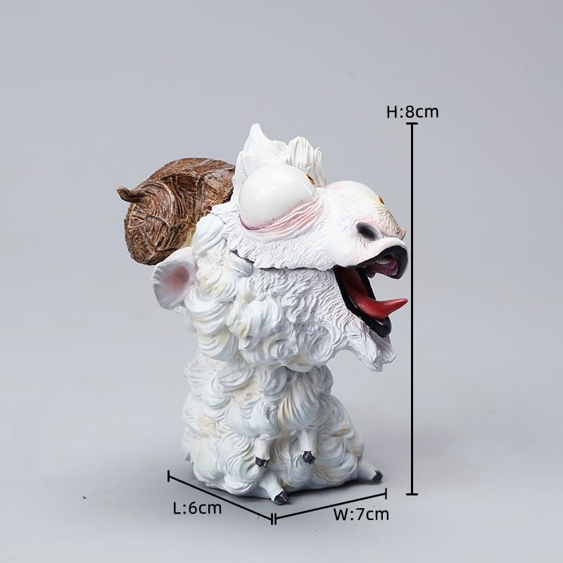 MMOS X JXK D2 Goat Figurine Sheep Figurine The Chinese Zodiac Series Durable Polyresin with Intricate Details JXK Studio