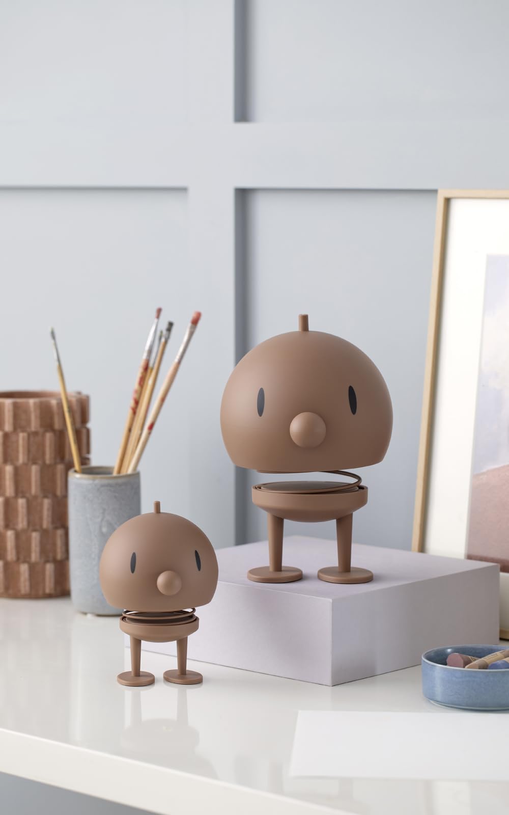 Hoptimist Soft Bumble, Decorative Flickering Figurine, Scandinavian Desk Decoration and Desk Gadget - Image 3