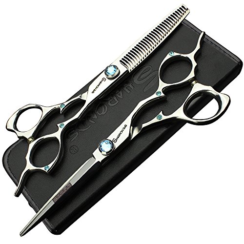 Ciseaux de coiffeur japonais 17.5cm en argent pour réussir toutes vos coupes à la maison