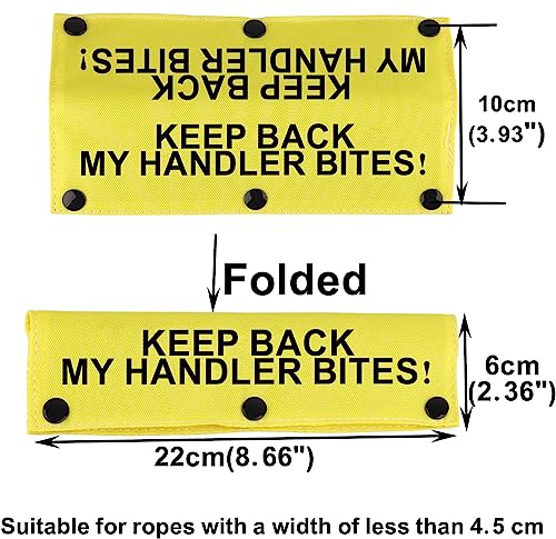 Manchon de laisse Keep Back pour chien | Fourreau My Handler -YE - 3