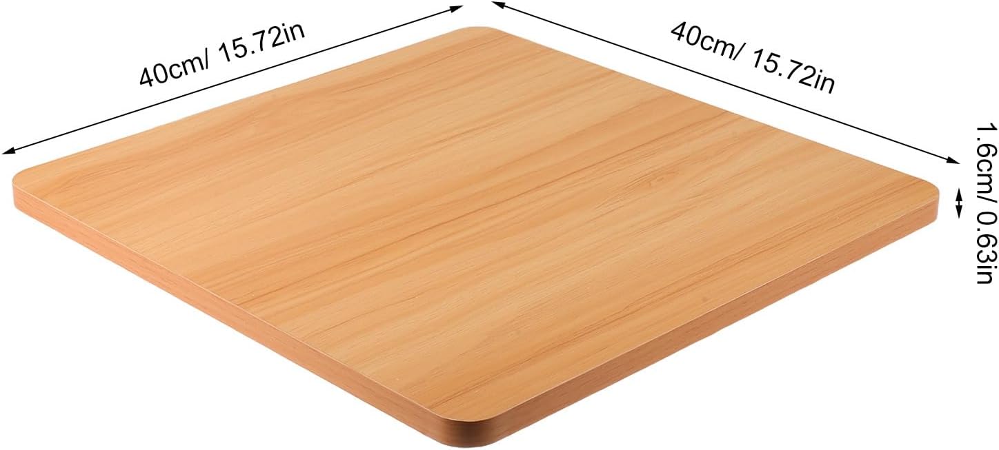 ARTIBETTER Square Table Top Accessory, 15.75'' Brown Dining Coffee Table Top
