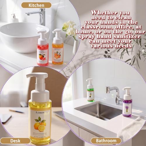 Image of 6 Pack Natural Citrus Scent Foaming Hand Soap with Pump, 8.75 Fl.oz