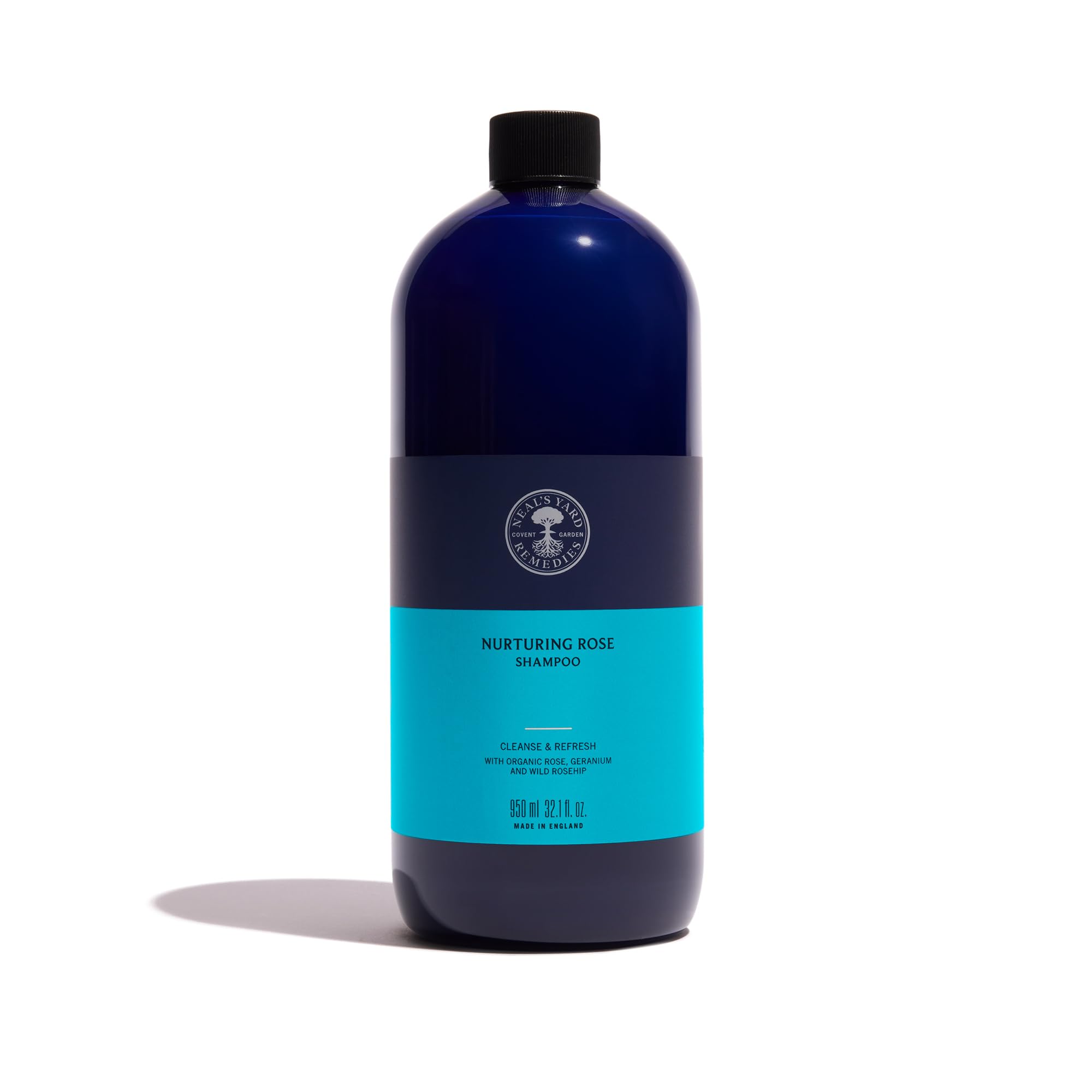 Neal's Yard Remedies Nurturing Rose Shampoo, Enhance the Vibrancy of Damaged Hair, Cruelty-Free, 950 ml