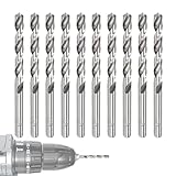 Xasbseulk Metallbohrer, 1 mm, 2,5 mm, 3 mm, Reparaturwerkzeug, 10 Stück Schnellarbeitsstahl-Bohrer, für Aluminium, Kupfer, Eisen, Möbel, Haushaltsgeräte, Automobil, Klempnerarbeiten