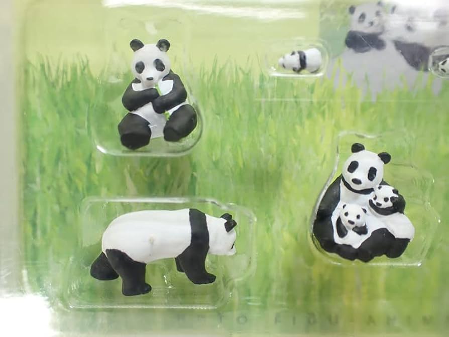 Amazon | barchetta 1/87 パンダファミリー (7体入)【カトー 日本の