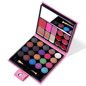 All in One Makeup Kit – 20 Eyeshadow, 6 Lip Glosses, 3 Blushers, 2 Powder, 1 Concealer, 1 Mirror, 1 Brush, Make Up Gift Set for Teen Girls, Beginners And Pros