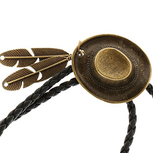 gazechimp Chapéu Ocidental Penas Laço Corda Cowboy Liga