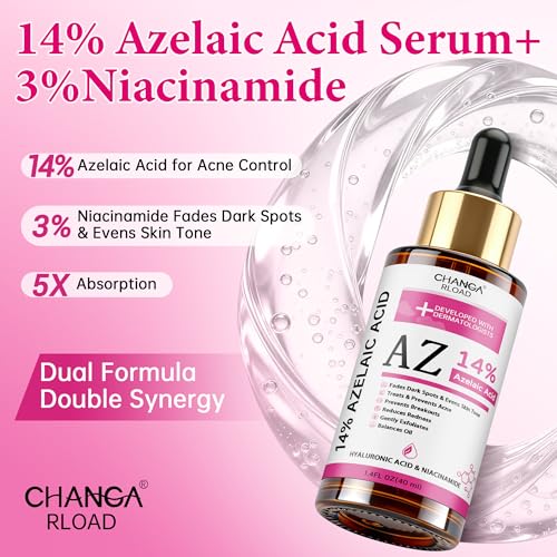 14% Azelaic Acid Facial Serum - Calm Redness & Blemishes