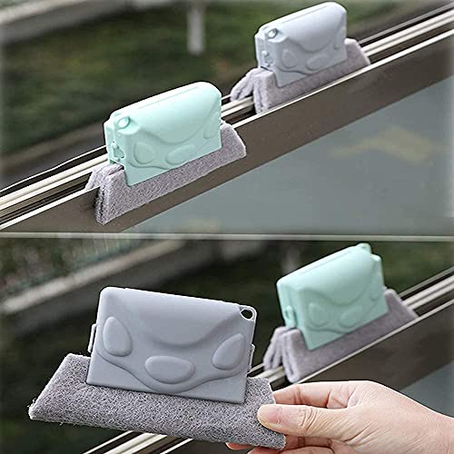 Image of FirstTry Sliding Cleaning Brush | Magic Window Door Track Cleaning Tool | Multipurpose Removable Scouring Hand-held Grip Crevice | for Bathroom, Kitchen, Seams, Floor Liners - Set of 5