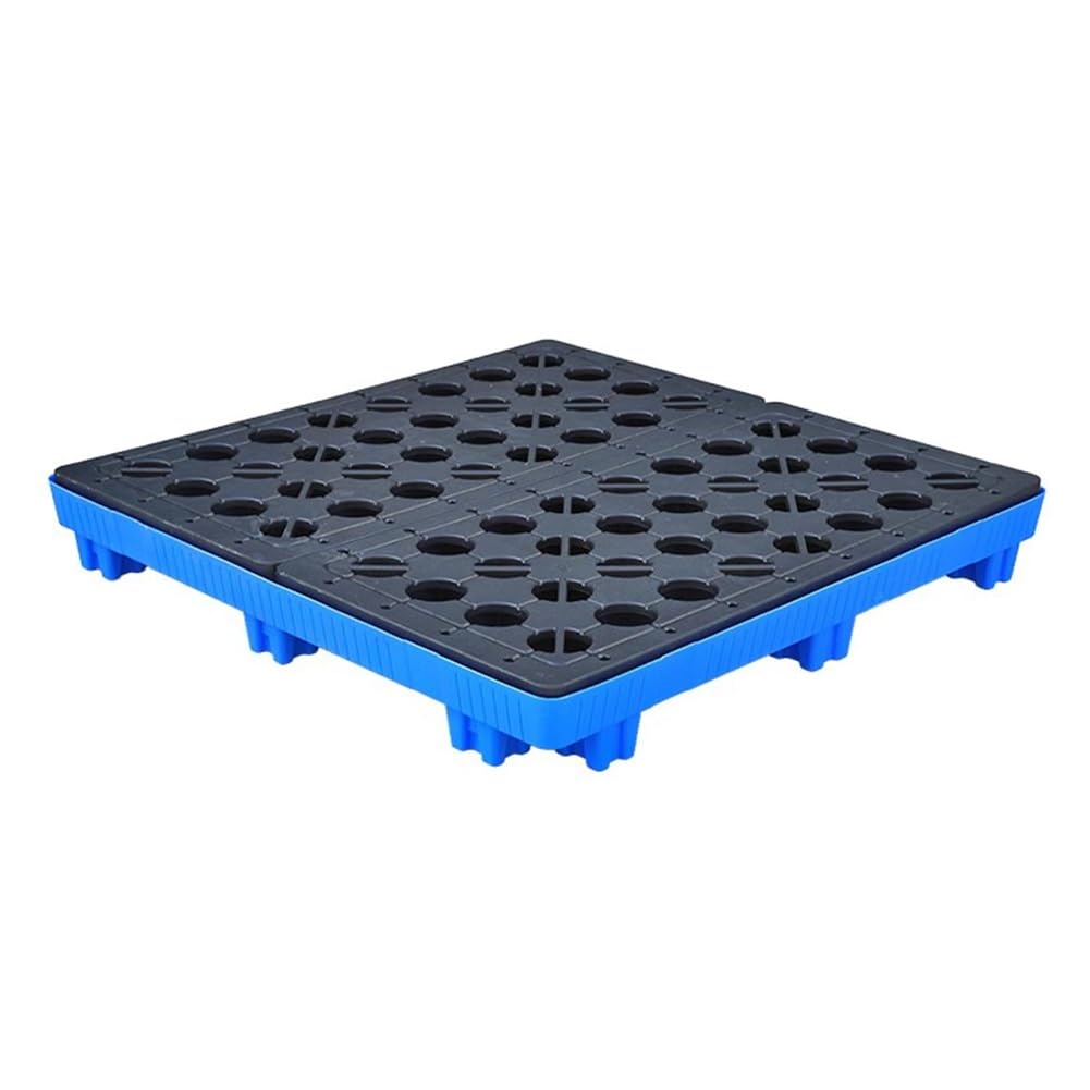 Bac de rétention fûts d'huile pour sécuriser vos ateliers avec grille 120x120 cm