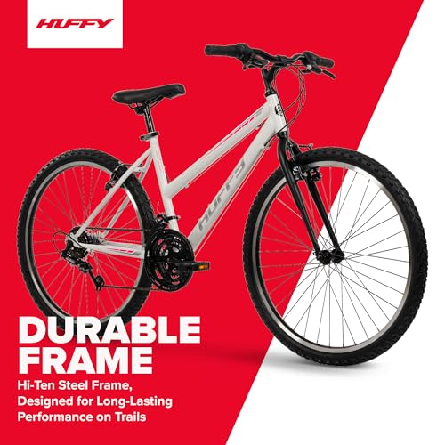 Huffy North Peak 26-Inch Mountain Bike, Durable Hi-Ten Steel