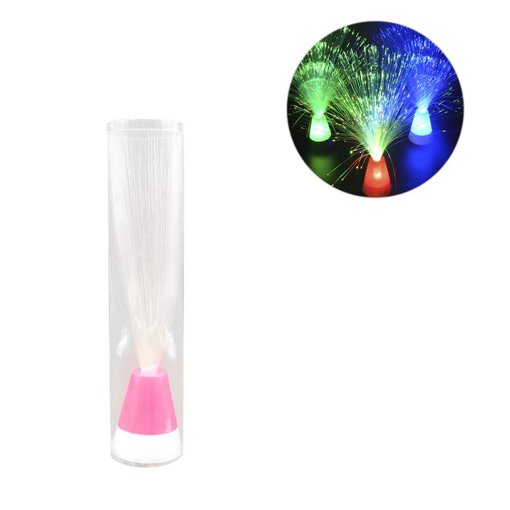 Uonlytech 4pcs Colorful Fiber Optic Light Decoration for Boy Girl Random Favor Safe Energy-Saving Design for Home Office Holiday Celebrations