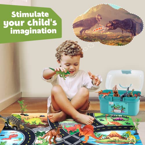 Dinosaur Toys For Kids 2 3 4 5 ,Birthday Gift Toys For Kids 3-5 Boys Girls,42 Pieces Jurassic Action Figures For Boys Age 4-7,Dinosaur Play Set For Toddler Toys Age 2-4,Toys For 3-5 Year Old Boys #TOP1