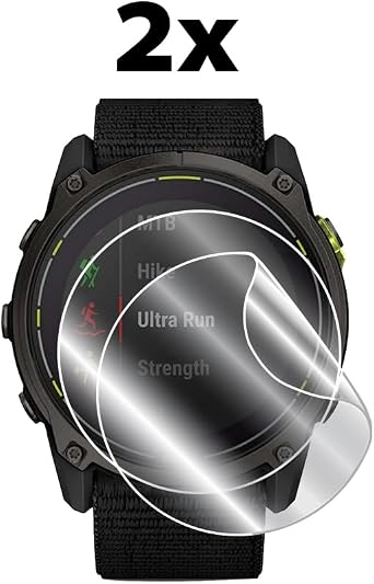 IPG Garmin Fenix 8-51 mm AMOLED/Enduro 3 Hidrojel Ekran Koruyucu (2 Adet) Görünmez HD Şeffaf Film Çizilmez Kendi Kendini İyileştirme/Enduro3 için Kabarcıksız