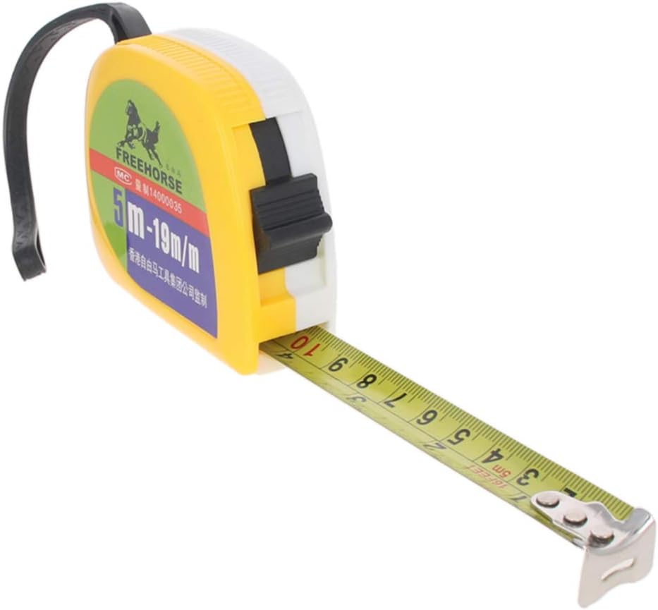 Utoolmart Tape Measure,Steel Retractable Professional Tape,Metric Scale,5M / 16.4ft & 7.5M / 24.6ft Plastic Case Measuring Tape 1 Pcs