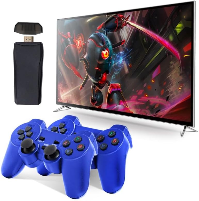 Console de jeu rétro sans fil avec 20 000 jeux intégrés et 9 éulateurs