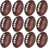 Mini Foam Footballs 12 Pcs Pack | 3.25” Inch Party Favor Balls for Kids | Mini Football Stress Ball Bulk | Toy Sports Little Footballs | Big Game Party Decoration Balls | Small Foam Football for Kids