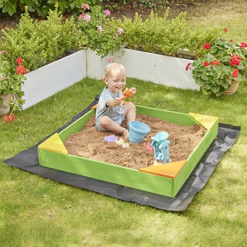 Liberty House Toys Children's Basic Sandpit with Cover