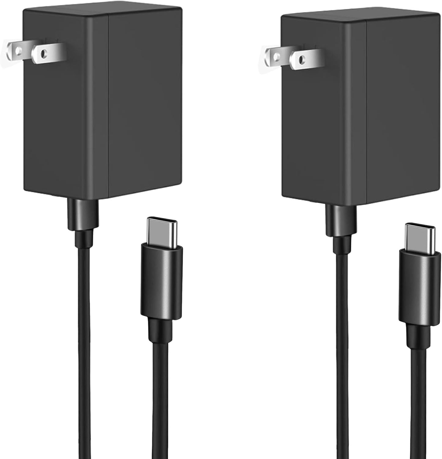 2-Pack Switch 2 Charger – AC Adapter for Nintendo 2 /Nintendo1, 6FT Charging Cab…