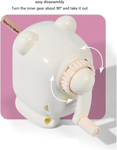 Miniatura 5 de JITEM Sacapuntas para mascotas lindo sacapuntas manual creativo de dibujos animados animal manivela sacapuntas papelería estudiantil artista pintor