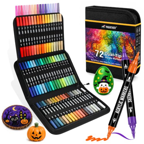 72-Color Acrylic Paint Marker Set