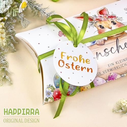 Wunscherfüller Geldgeschenk Ostern Verpackung, 8 Stück Geldgeschenke Kissenschachteln Geschenkbox befüllen, Kleine Ostergeschenke für Kinder, Gutschein Ostern Verpackung