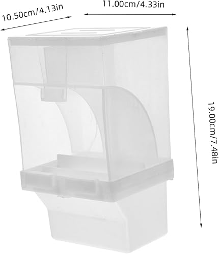 Miniatura 2 de STOBOK Comedero automático para pájaros sin ensuciar, accesorios para periquitos canarios, cacatúa, pinzón, periquito, semilla, contenedor de