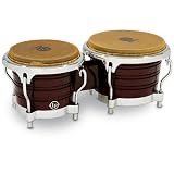 Herraje: Cromado LP Generation II - Bongos de madera, color oscura, 7 1/4\" y 8 5/8\"