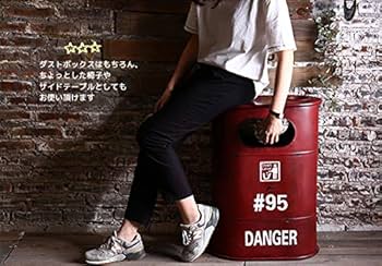 Amazon｜【WNJAPAN】 アメリカンレトロ ドラム缶 ゴミ箱