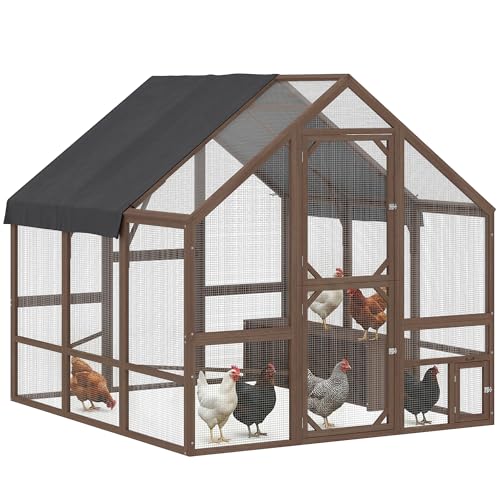 PawHut Large Wooden Chicken Coop