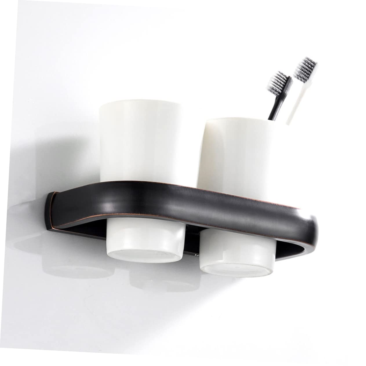 Cabilock Soportes para Cepillos De Negros Vaso Cepillo De Portacepillos De Cerámica Portacepillos De Estante para Cepillos De Caja De Almacenaje Antiguo