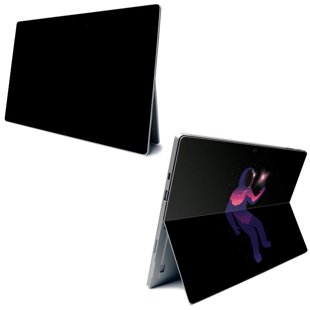 MightySkins Carbon Fiber Skin for Microsoft Surface Pro 7 - Astronaut | Textured Carbon Fiber Finish | Easy to Apply, Remove, and Change Styles | Made in The USA