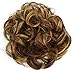 Produktbild PRETTYSHOP Haarteil Haargummi Hochsteckfrisuren Brautfrisuren Voluminös Gelockt Unordentlich Dutt Braun Mix G31A