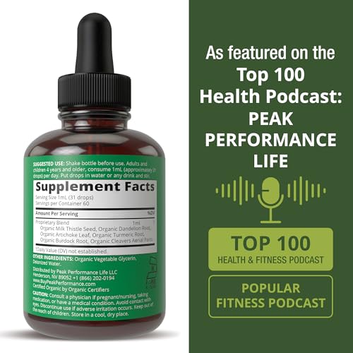 Peak Performance Organic Liver Cleanse Liquid Drops