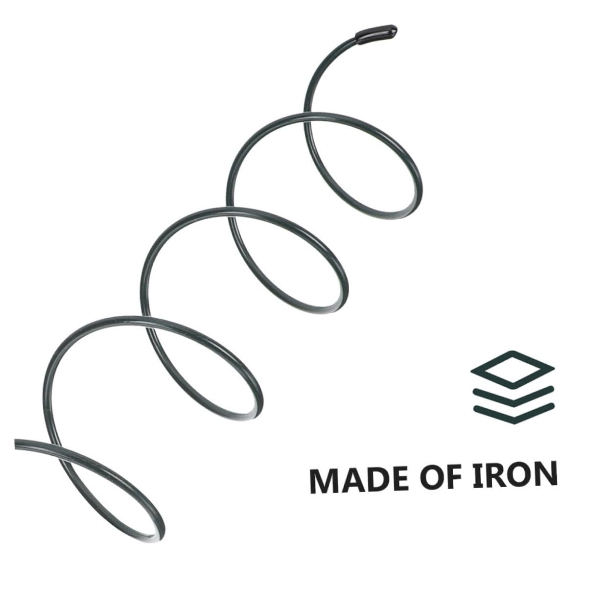 Yardwe Lot de 8 Tuteurs Spirale en Fer pour Plantes Grimpantes, Support Solide et Facile à Insérer, pour Jardin Extérieur et Protection Croissance