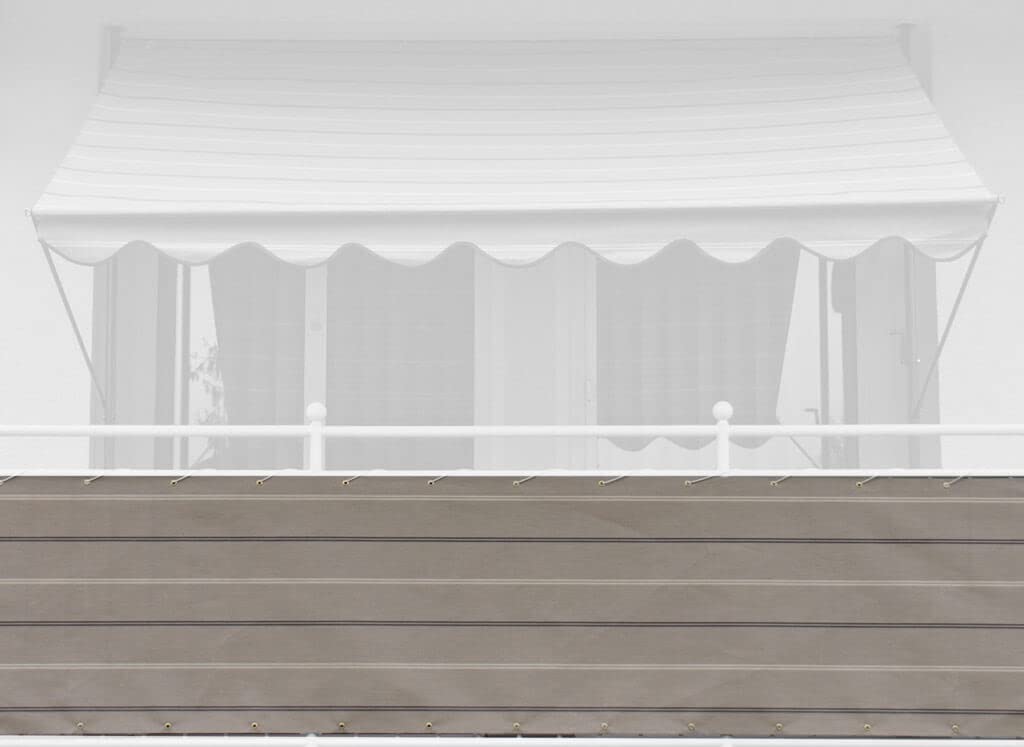 Brise-vue beige Angerer pour aménager une terrasse cocooning