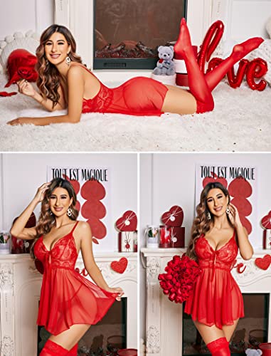 Avidlove-Women-Lingerie-Babydoll-Lace-Nightgown-Mesh-Chemise-Boudoir-Nighty-Teddy-Lingerie Avidlove-Women-Lingerie-Babydoll-Lace-Nightgown-Mesh-Chemise-Boudoir-Nighty-Teddy-Lingerie