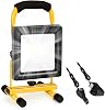 Edasion 20W LED Rechargeable Work Light Super Bright 3000LM Portable Battery Floodlight Outdoor Battery Security Job Light IP65 Waterproof for Garage Garden Fishing Camping Car Repair BBQ