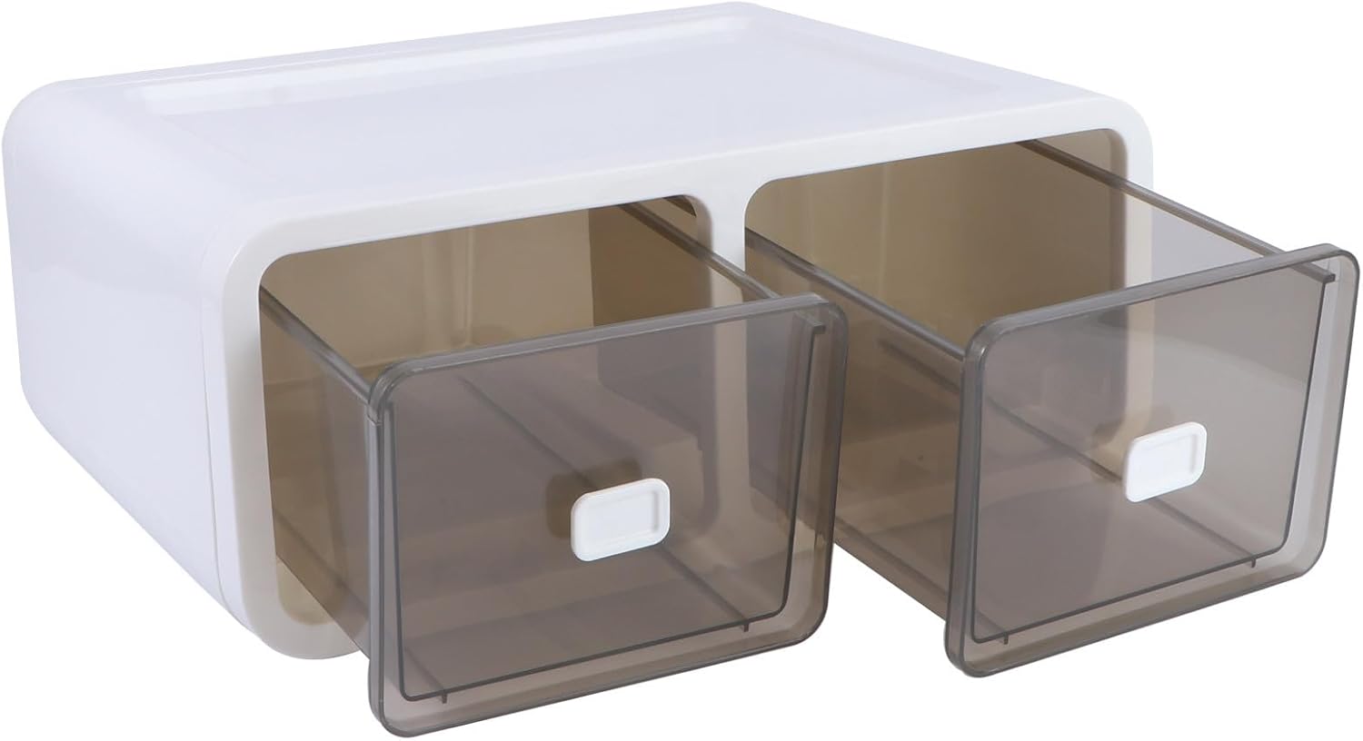 STOBAZA Underwear Storage Box and Sock Case, Tan Plastic Drawer Organizer, Household Container for Closet and Bedroom Storage