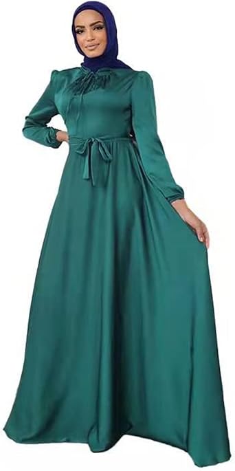 Muslim Chiffon Cardigan for Women Open Front Kaftan Dubai Abaya Dress Loose Islamic Long Dress