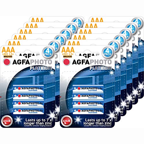 Agfa Photo Micro AAA Batterie LR03, 12 x 4 Stück, Mehrfarbig, Taglia unica, Sterne und Streifen Cover