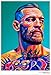 Peinture Diamant 5d Croix Peinture Kits Diy Le célèbre combat de boxe en cage octogonale Conor McGregor Star Photo Broderie Diamant Kit Complet Plein Point 15.7"x19.7"(40x50cm) Sans Cadre