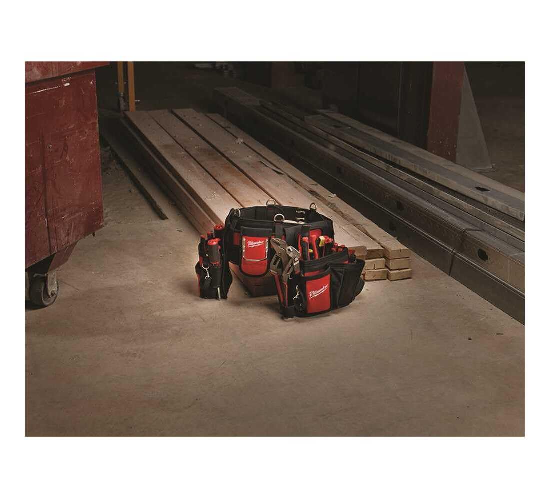 Arbeitsoverall LUZERNE Grau/Rot | Mit Reflektorstreifen & Mehreren Taschen | 65% Polyester 35% Baumwolle