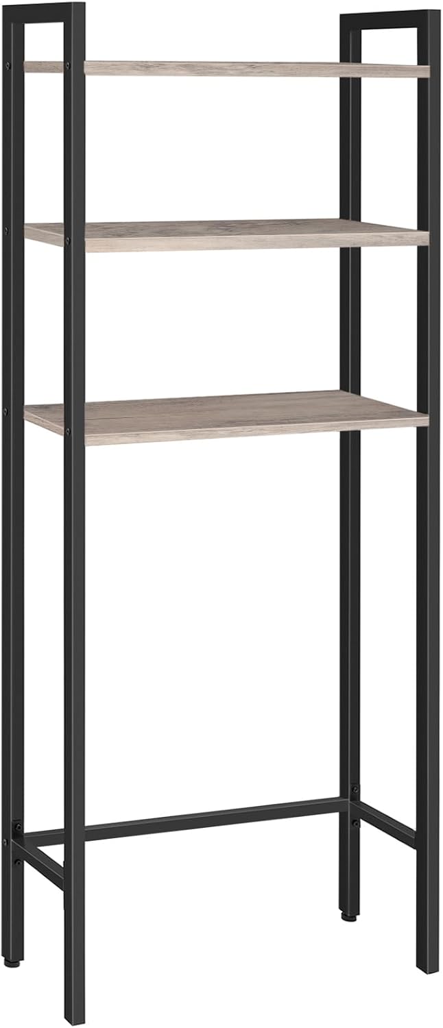 Close-up of anti-tipping kit, adjustable feet, and shelf details