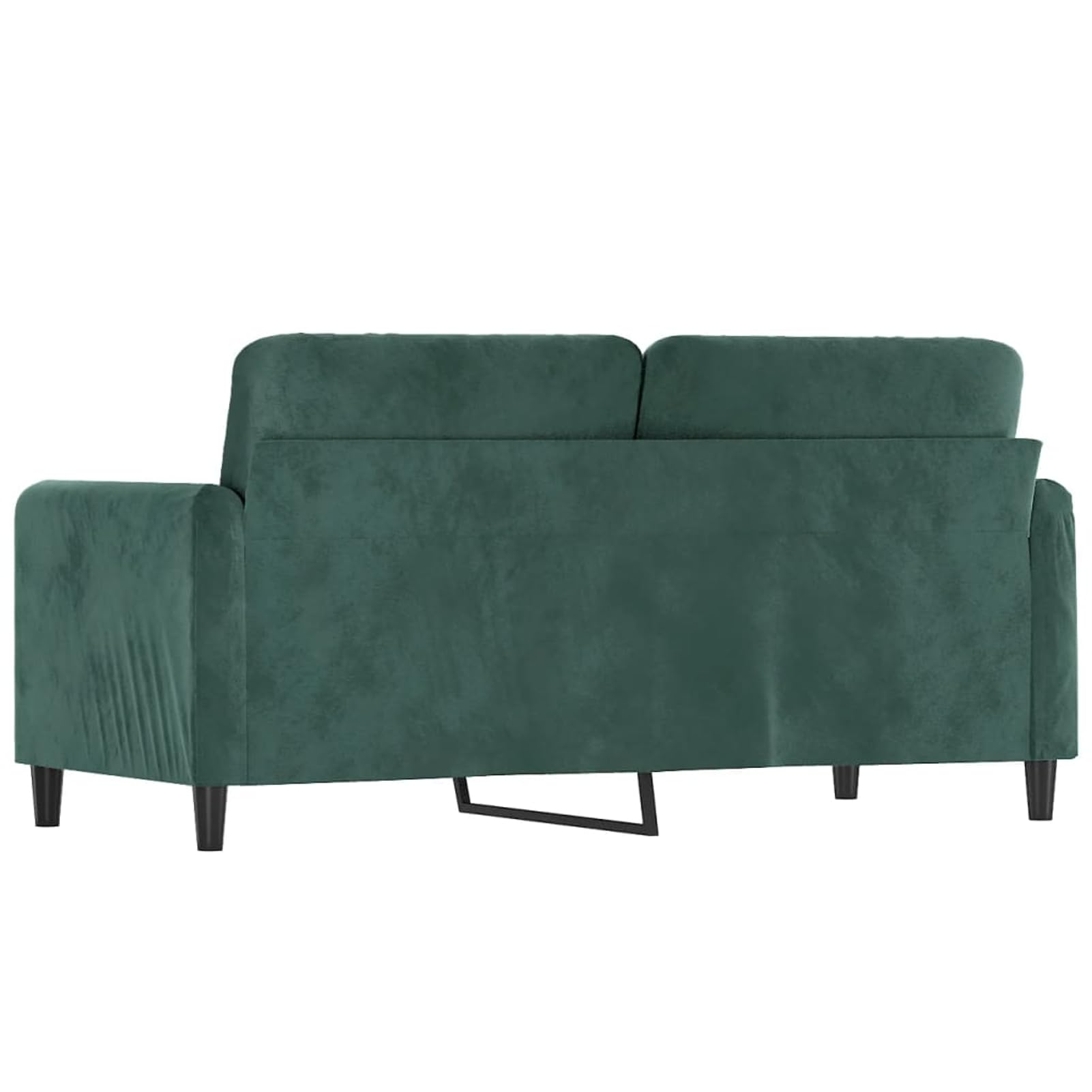 Gecheer Divano a 2 Posti Verde Scuro 140 cm in Velluto