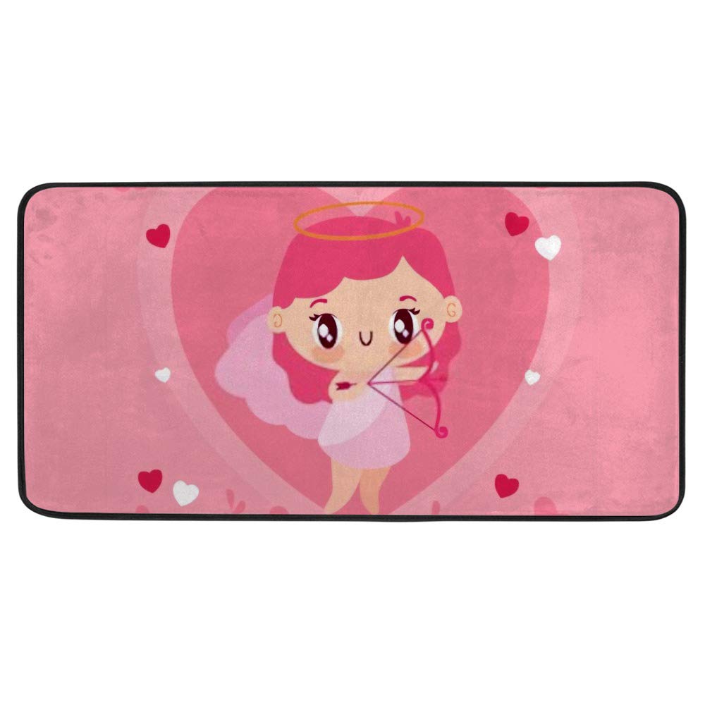 Tapis de cuisine antidérapant confortable motif chouette 39x20 inch pour sol de cuisine