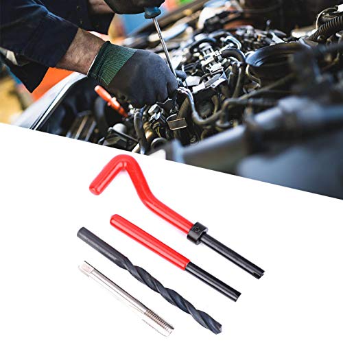 Metric Inserts & Kits Metric Thread Repair Tool Kit, 20 Pcs M8x1.25 Stainless Steel Thread Insert Rethreading Tap Compatible Hand Tool - Thumbnail 3